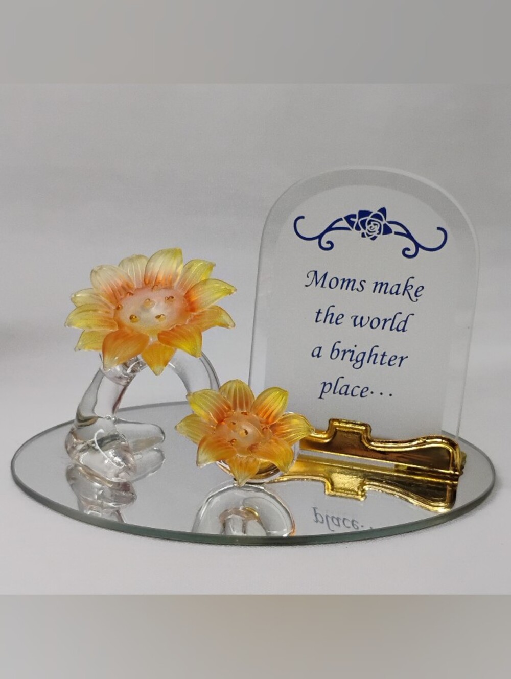 Unison Gifts 22KT Gold Handmade Mothers Day Glassical Expressions Mini Statue